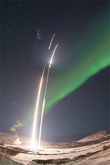 Two Jets rockets launch from Alaska.